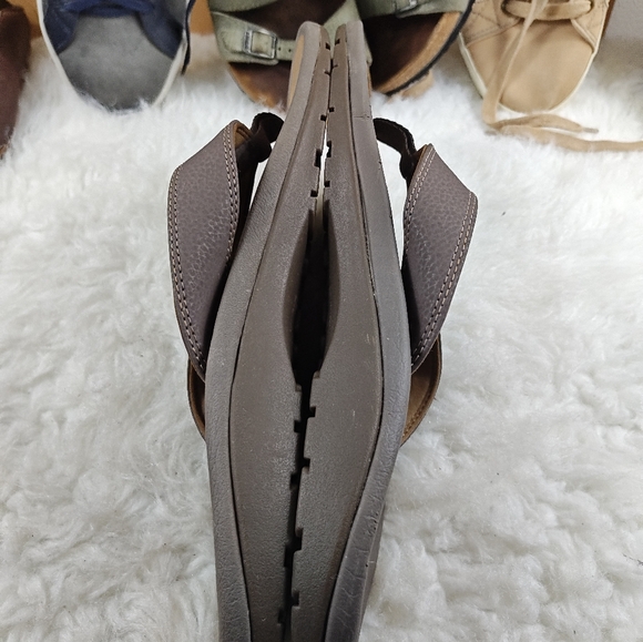 Olukai Ohana Brown Flip Flops Sandals — Men’s Size 12 - Picture 8 of 11